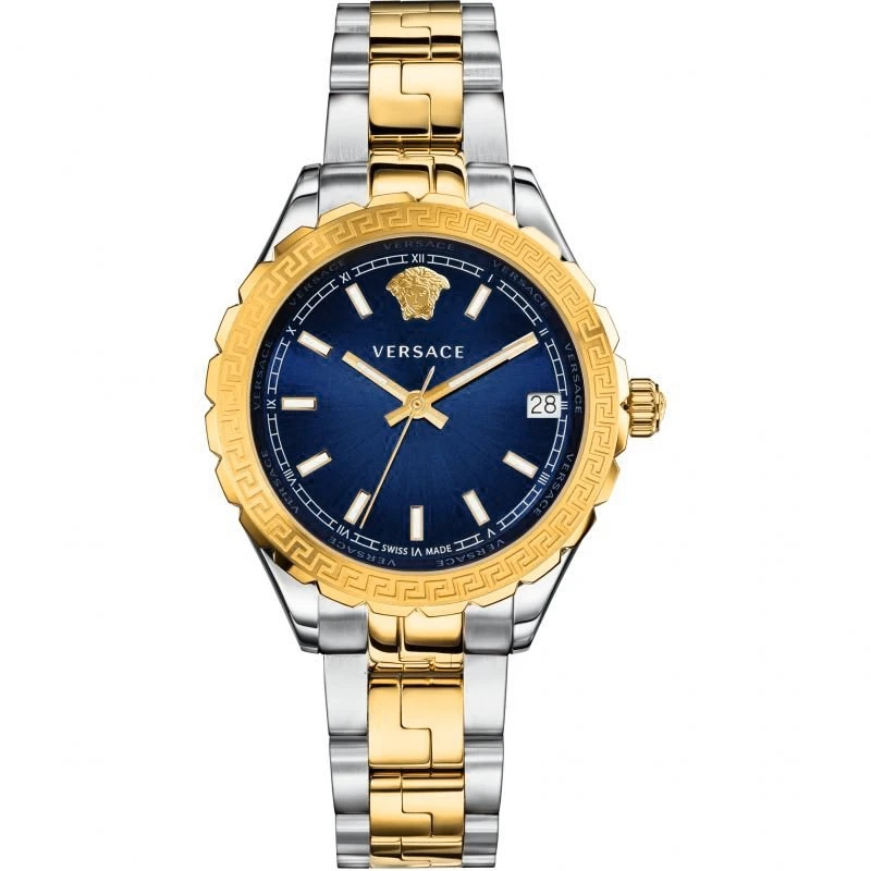 Versace Watch Ladies Hellenyium Two-Tone Blue V12060017 3 Versace Watch Ladies Hellenyium Two-Tone Blue V12060017
