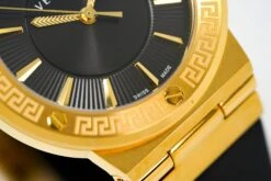 Versace Ladies Watch Greca Logo Gold Black Leather VEVH00320 -Clock More Than Watches versace ladies watch greca logo gold black leather vevh00320 271921