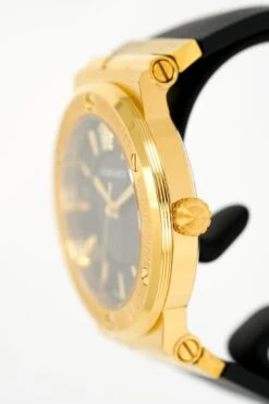 Versace Ladies Watch Greca Logo Gold Black Leather VEVH00320 -Clock More Than Watches versace ladies watch greca logo gold black leather vevh00320 537492