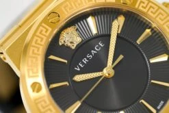 Versace Ladies Watch Greca Logo Gold Black Leather VEVH00320 -Clock More Than Watches versace ladies watch greca logo gold black leather vevh00320 721301