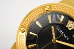 Versace Ladies Watch Greca Logo Gold Black Leather VEVH00320 -Clock More Than Watches versace ladies watch greca logo gold black leather vevh00320 810209