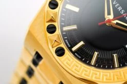 Versace Men's Watch Chain Reaction Gold Black Bracelet VEDY00619 -Clock More Than Watches versace mens chain reaction two tone gold vedy00619 449050