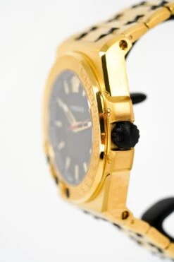 Versace Men's Watch Chain Reaction Gold Black Bracelet VEDY00619 -Clock More Than Watches versace mens chain reaction two tone gold vedy00619 551482