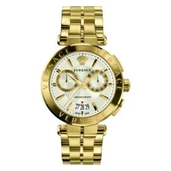 Versace Men's Chronograph Watch Aion Gold VBR060017