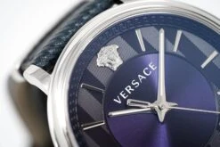 Versace Men's Watch V-Circle Blue VE5A00120 -Clock More Than Watches versace mens v circle watch blue ve5a00120 189404