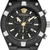 Versace Men's Watch Greca Sporty Chronograph 46mm Black Silver VESO01022 -Clock More Than Watches versace sporty greca veso01022 man quartz watch