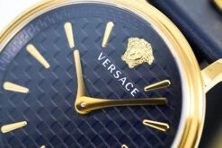 Versace Ladies Watch V-Circle 38mm Blue Gold VE8104522 -Clock More Than Watches versace v circle 38mm blue gold ve8104522 513311