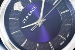 Versace Men's Watch V-Circle Blue VE5A01121 -Clock More Than Watches versace v circle 42mm blue silver ve5a01121 357162