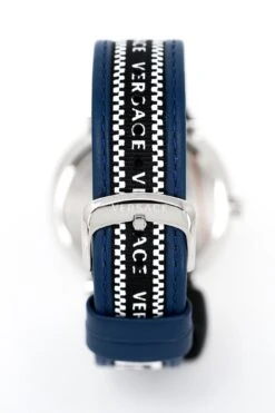 Versace Men's Watch V-Circle Blue VE5A01121 -Clock More Than Watches versace v circle 42mm blue silver ve5a01121 456999