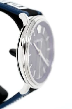 Versace Men's Watch V-Circle Blue VE5A01121 -Clock More Than Watches versace v circle 42mm blue silver ve5a01121 587485