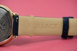 Versace Ladies Watch V-Circle 38mm Blue VE8101219 -Clock More Than Watches versace v circle blue 556385