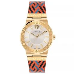 Versace Ladies Watch Greca 38mm Logo Gold Multicolour VEVH01521 -Clock More Than Watches versace vevh01521.jpeg.mst