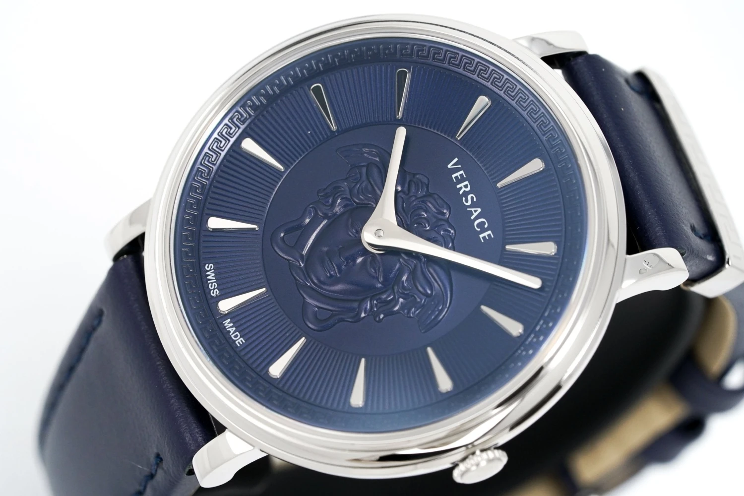 Versace Ladies Watch V-Circle 38mm Blue VE8101619 4 Versace Ladies Watch V-Circle 38mm Blue VE8101619 - Image 2