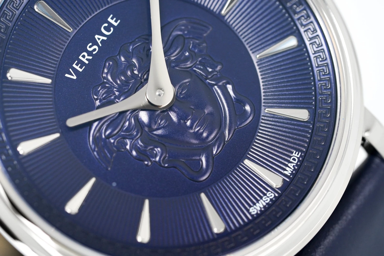 Versace Ladies Watch V-Circle 38mm Blue VE8101619 10 Versace Ladies Watch V-Circle 38mm Blue VE8101619 - Image 8
