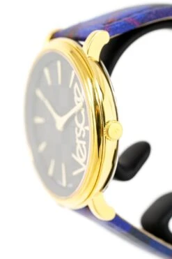 Versace Ladies Watch V-Circle The Clans Edition Blue Gold VE8100218 -Clock More Than Watches versace watch v circle the clans e blue gold ve8100218 870803