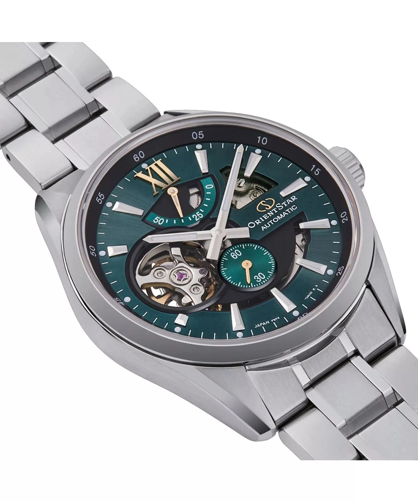 Orient Star Men's Skeleton Green Automatic Watch RE-AV0114E 4 Orient Star Men's Skeleton Green Automatic Watch RE-AV0114E - Image 2